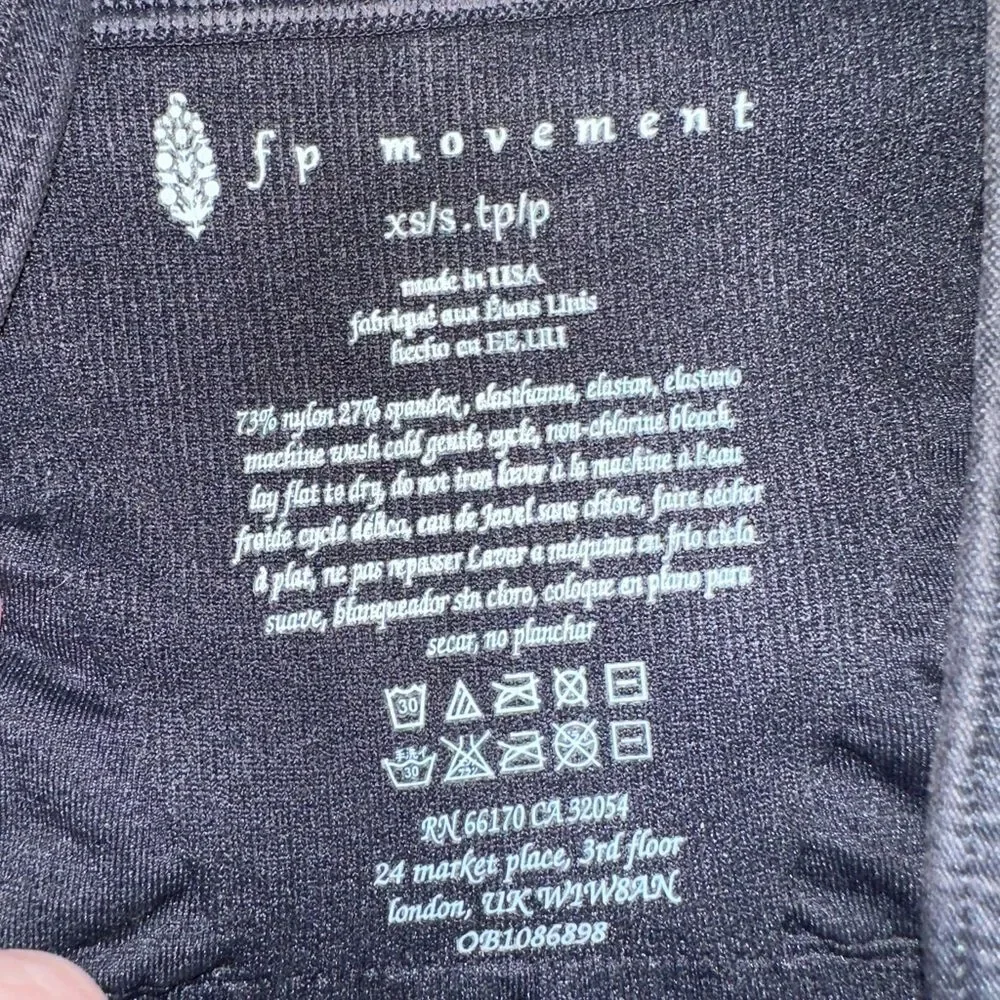 Free People Good Karma Square Neck Sports Bra Size XS/S